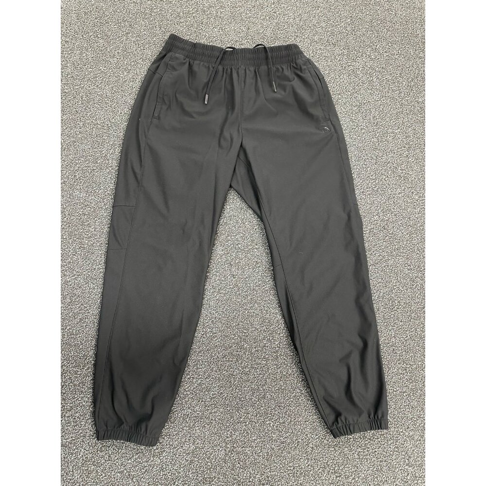VRST Nylon Joggers Track Pants Men’s Size Medium Black Stretch Zip Pockets